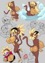 nitro_gal, theguywhodrawsalot, anthro, breasts, monkey_girl