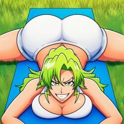 candice_catnipp, bleach, bleach:_the_thousand-year_blood_war, 1girls, above_view
