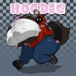 hoodie_(dfdt), donuts_for_deer_teeth, possmonaught, 1girls, anthro