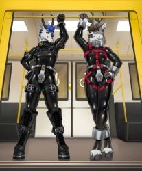 100racs, anthro, antlers, barefoot, black_boots