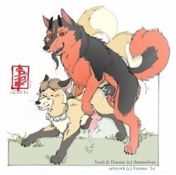 fennec_(character), yurii, fennec_(artist), 2_tails, anal