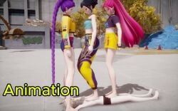 mira_(kpop_demon_hunters), rumi_(kpop_demon_hunters), zoey_(kpop_demon_hunters), kpop_demon_hunters, 1boy