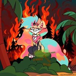 queen_bee-lzebub_(helluva_boss), hellaverse, helluva_boss, loogerwoui, anthro