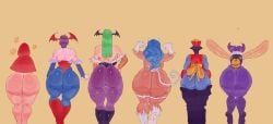 baby_bonnie_hood, bulleta, felicia_(darkstalkers), hsien_ko, lei-lei