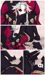 pierrot_(the_freak_circus), the_freak_circus, aroused_expression, aroused_face, aroused_look