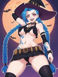 jinx_(league_of_legends), halloween, league_of_legends, league_of_legends:_wild_rift, riot_games