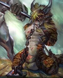 charr, guild_wars, esperpenta, angry, animal_genitalia
