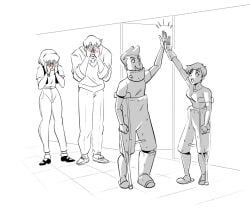 clark_kent, clark_kent_(my_adventures_with_superman), jimmy_olsen, jimmy_olsen_(my_adventures_with_superman), kal-el