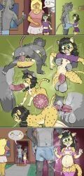 stupidgnoll_(character), stupidgnoll, anthro_on_anthro, cheetah_girl, cum