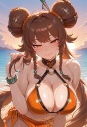 nen_master_(dungeon_and_fighter), dnf_duel, dungeon_and_fighter, bikini, braid