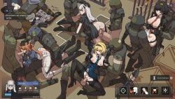 ak-alfa_(girls'_frontline), florence_(girls'_frontline_2), nikketa_(girls'_frontline_2), pa-15_(girls'_frontline), springfield_(girls'_frontline)