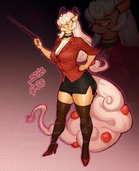 ampharos, pokemon_(species), pokemon, 1girl, adopt