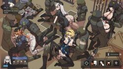 ak-alfa_(girls'_frontline), florence_(girls'_frontline_2), nikketa_(girls'_frontline_2), pa-15_(girls'_frontline), springfield_(girls'_frontline)