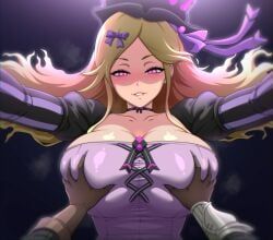 grimms_notes, shinjicoca, 1boy, alternate_breast_size_(larger), biting_own_lip