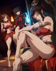 azula, mai_(avatar), ty_lee, avatar_legends, avatar_the_last_airbender