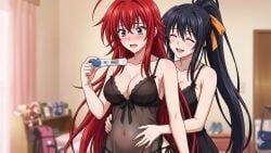 akeno_himejima, rias_gremory, high_school_dxd, 2girls, big_ass
