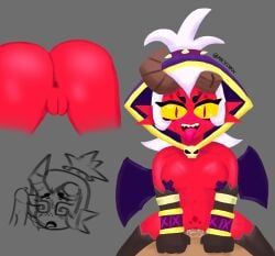 demon_willow_(brawl_stars), willow_(brawl_stars), brawl_stars, 1girls, anus
