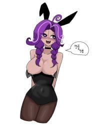 grapevine_cookie, cookie_run, cookie_run_crumble, big_breasts, bunny_ears