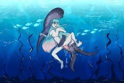 zafara_(artist), animal_genitalia, animal_penis, aquatic, areola
