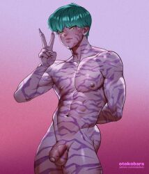 baby_(kpop_demon_hunters), kpop_demon_hunters, otokobara, 1boy, abs