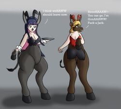 panty_anarchy, stocking_anarchy, panty_&_stocking_with_garterbelt, animal_genitalia, animal_head