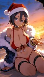 asagi_asagiri, christmas, disgaea, makai_wars, beach