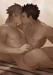 iwaizumi_hajime, semi_eita, haikyuu!!, simonsuke, bara