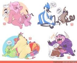 courage, eduardo_(fhfif), fred_fredburger, grizzly_(wbb), koosalagoopagoop