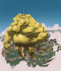 appledectomy, bighurso, belly, bodily_fluids, elephant