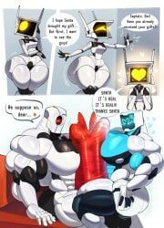auto_(wall-e), dixie_(dymitr3), christmas, dymitr3, black_penis