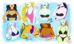 clawdeen_wolf, draculaura, frankie_stein, jinafire_long, lagoona_blue