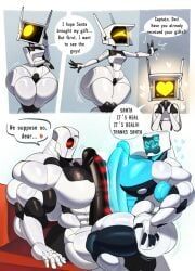 auto_(wall-e), dixie_(dymitr3), christmas, dymitr3, black_penis