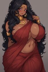 draupadi, hindu_mythology, hinduism, mahabharata, big_breasts