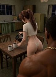 carl_johnson, kasumi_(doa), dead_or_alive, grand_theft_auto, grand_theft_auto:_san_andreas