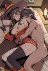 megumin, kono_subarashii_sekai_ni_shukufuku_wo!, patreon, 1boy, 1girls
