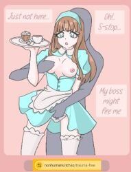 1girls, ambiguous_consent, blue_eyes, blue_uniform, blush