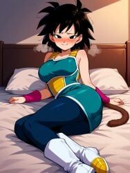 gine, dragon_ball, dragon_ball_super, 1girls, black_hair