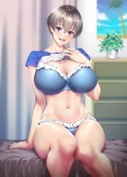 uzaki_hana, uzaki-chan_wa_asobitai!, zucchini, 1girls, bangs