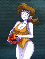 jaune_(spooky_month), spooky_month, sr_pelo, alvarikokearte, 1girls