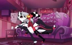 blitzo_(helluva_boss), loona_(helluva_boss), helluva_boss, vivienne_medrano, sfan