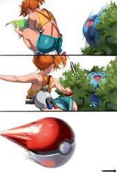 kasumi_(pokemon), magnemite, misty_(pokemon), wobbuffet, gen_1_pokemon
