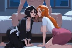 inoue_orihime, kuchiki_rukia, bleach, patreon, waifuempire
