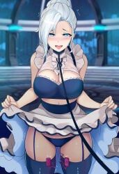 winter_schnee, rwby, lainart, ahegao, blue_eyes