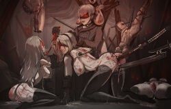 yorha_2b, yorha_9s, yorha_a2, trainerjet, 6girls
