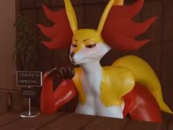 delphox, pokemon_(species), pokemon, pthalo, anthro