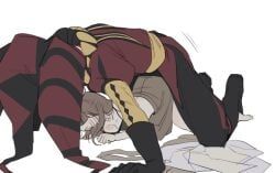 pierrot_(the_freak_circus), self_insert, the_freak_circus, accidentally_stuck, embarassed_female