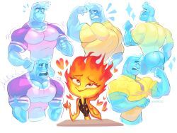 ember_lumen, wade_ripple, elemental_(pixar), pixar, dymitr3