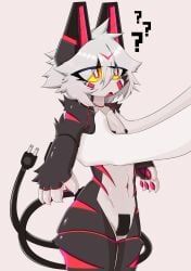 gaogomon, 4_fingers, anthro, arm_markings, arm_tuft