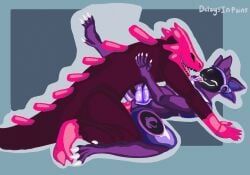 lizard_(rain_world), mocha_(rain_world), pink_lizard_(rain_world), protogen, rain_world