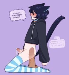 fleshpile, 1boy, cat_boy, cat_ears, cat_tail